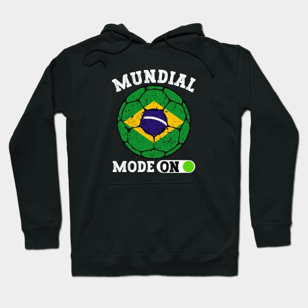 Brazil World Cup Hoodie by footballomatic